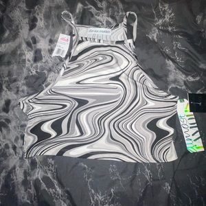 Marble tank/crop top